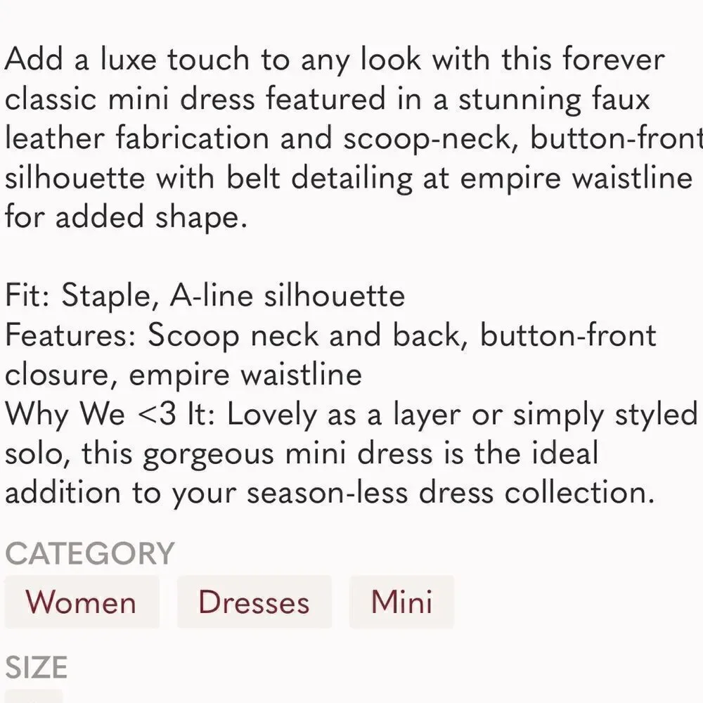 New Free People Elandra Mini Dress